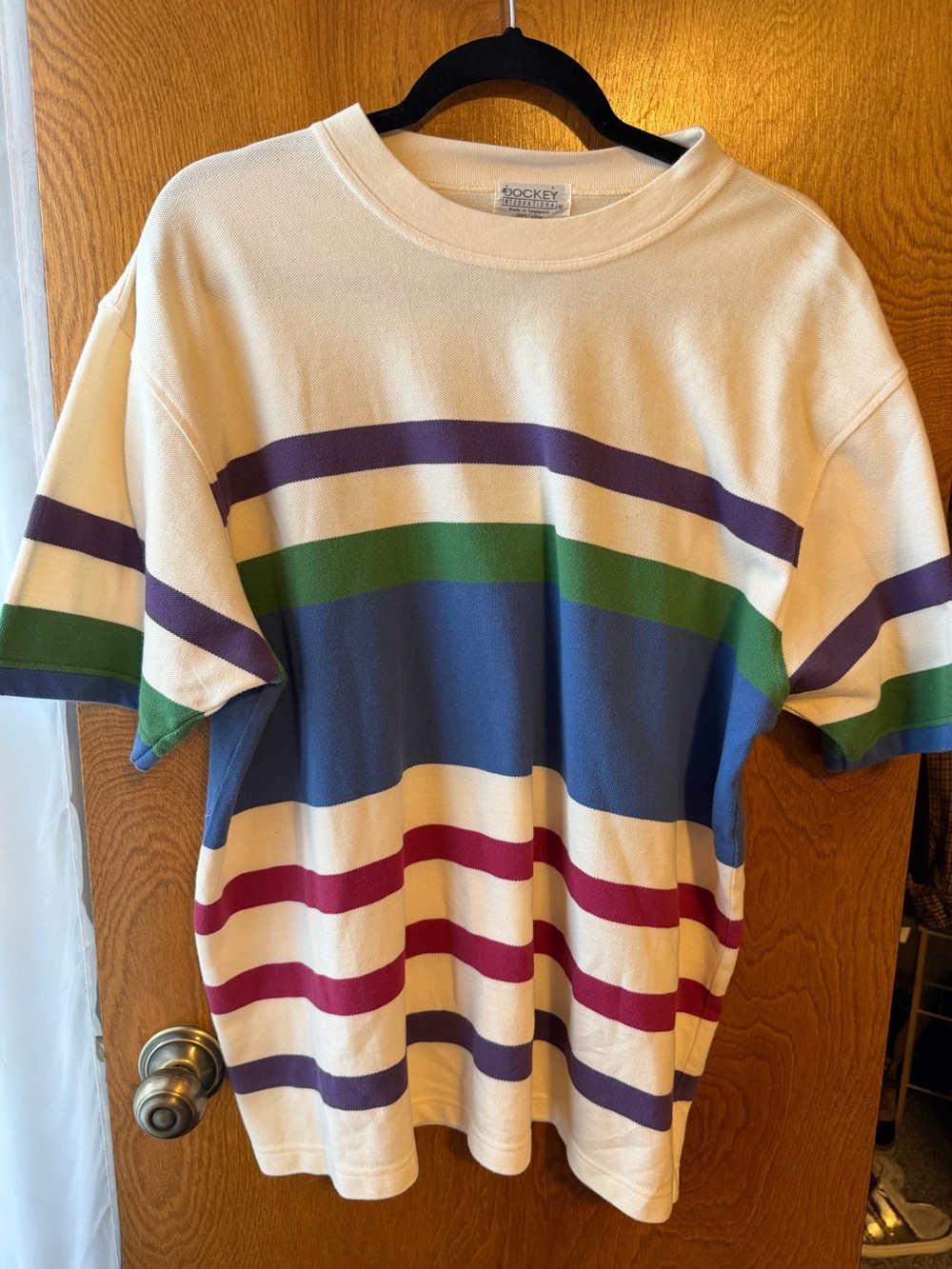 Vintage color block striped Tee